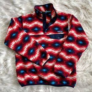 Patagonia Wild Desert Aztec Synchilla Snap T Fleece